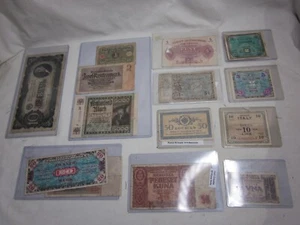 vintage foreign currency paper money 1941 Croatia Kuna Germany France '37 Russia - Picture 1 of 9