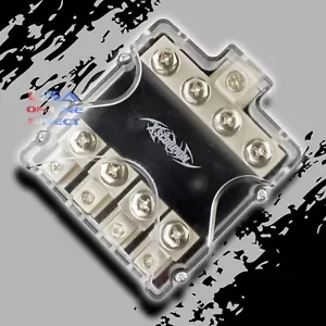ANL FUSED DISTRIBUTION BLOCK 1/0 or 2 IN FOUR 2/4 GAUGE AWG OUT CAR MARINE - Picture 1 of 1