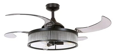 Ceiling Fan With Light and Remote Control Fanaway Corbelle Black 122 CM - Image 1 of 3