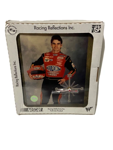 1999 Jeff Gordon Racing Reflections, Inc.  Premium Photo Plaque Clock NEW/SEALED Cover