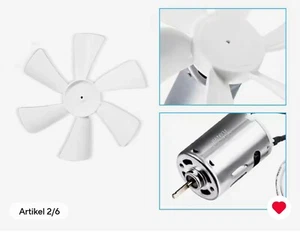 12V Camping Lüfter + Motor  - Bild 1 von 5