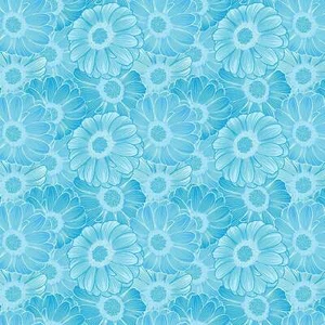 Benartex - Begins With Mum - Caledula - Water, Fabric By The Yard - Bild 1 von 6