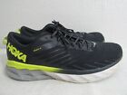 Hoka Men's Size 15 Black And Neon Athletic Sneakers!