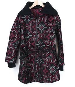 Desigual Sagitario Abrigo para Mujer ~ EU38 Rojo Diseñador Jacquard Melange - Imagen 1 de 8
