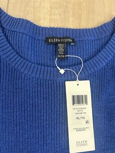 Neu mit Etikett $ 268 Eileen Fisher Merinowolle Rundhalsausschnitt Pullover Top XL - Bild 1 von 8