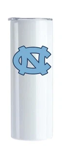North Carolina Tar Heels Multicolor 20oz Insulated Tumbler Box Lid Straw New - Picture 1 of 2