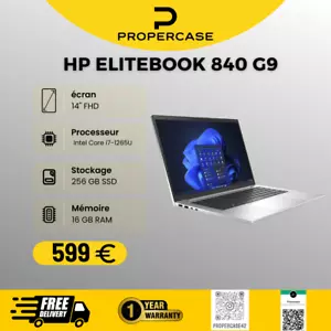 HP EliteBook 840 G9 14" | i7-12th Gen | 256 GB SSD | 16 GB RAM - Photo 1/4