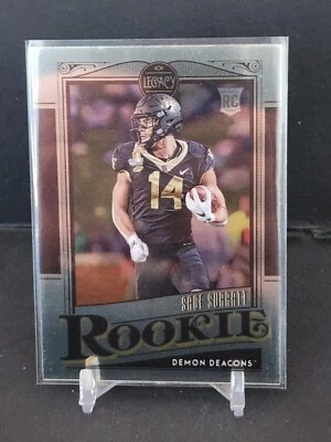 Sage Surrat 2021 Legacy Chrome Silver #156  Wake Forest Demon Deacons RC - Image 1 of 2