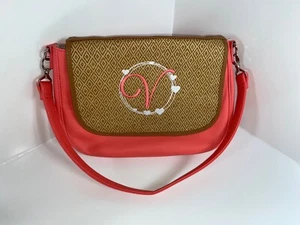 Bolso de mano/cartera Thirty One Jewell Midway Hobo City rosa herrajes plateados con cremallera - Imagen 1 de 7