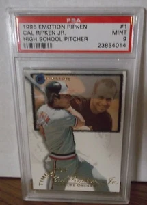 1995 Emotion Ripken #1  - CAL RIPKEN JR. - HIGH SCHOOL PITCHER - PSA - 9 Mint - Picture 1 of 1