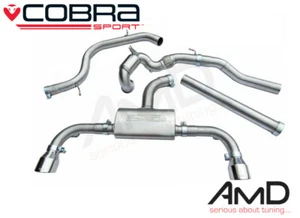 Cobra VW Golf GTI Mk7.5 Full Exhaust Non Resonated Sports Cat 5G VW95B - Picture 1 of 2