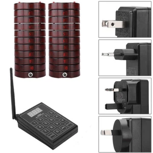 10/20/30 Pagers Restaurant Guest Call Wireless Paging Queuing Calling System - Photo 1/15