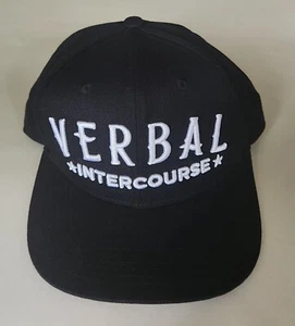 RICHMOND HOOD NWOT Verbal Intercourse Black Cap Purple Under Brim Snapback - Picture 1 of 3