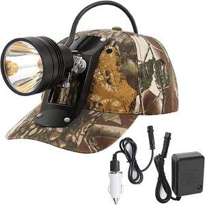 LED Coyote Hog Coon Hunting Lights, Rechargeable Hunter Headlamp - Picture 1 of 8