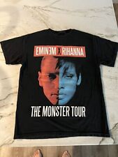 Vintage Eminem X Rihanna The Monster Rap Hip Hop Tour Black T Shirt Medium