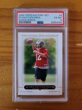 2005 Topps Factory Set #4 Ryan Fitzpatrick Bonus PSA 6 EX-MT Rams