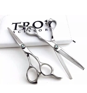 Professional Salon Hair Cutting Scissors Barber Shears Hairdressing Black Box Av - Picture 1 of 2