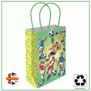 FUSSBALLSPIELER GESCHENKTÜTEN FUSSBALL PARTY PAPIER LECKERLI BEUTE - GEBURTSTAG GOODY BAG - Bild 1 von 20