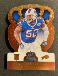 2014 Crown Royale Preston Brown Bronze Rookie RC Karte #129 Scheine - Bild 1 von 2