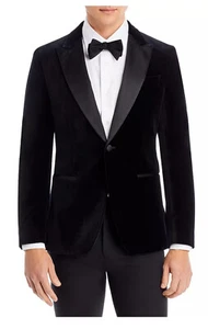 Hugo Boss Hutson Velvet Slim Fit Dinner Jacket Size 42 Short RETAIL $695 #317 - Picture 1 of 10
