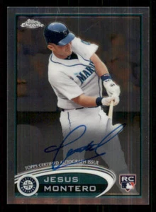 2012 Topps Chrome Rookie AUTO #170 Jesus Montero - Picture 1 of 2