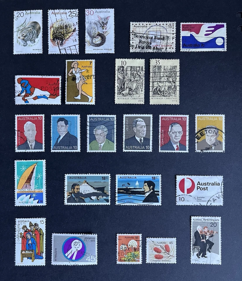 Australia QEII 1974, 1975, 1976, 1977 sets/part sets; mostly good used. - Image 1 of 1