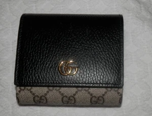 New Authentic GUCCI GG Marmont bi-color medium wallet - Picture 1 of 10