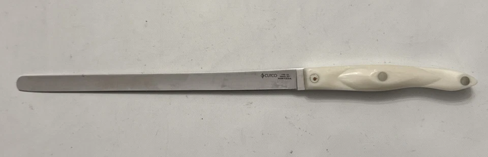 Cutco, 1762 KA, Cuchillo Salmón, Mango Blanco Perla Foto 1 de 4