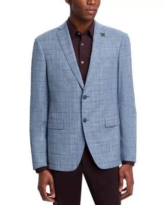John Varvatos Star USA Plaid Slim Fit Sport Coat MSRP $498 - Image 1 of 4