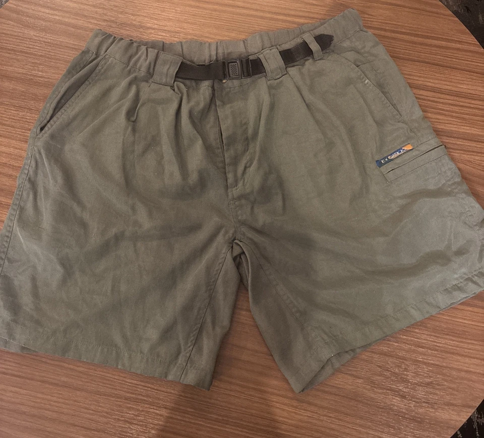 Cinturón Gorpcore ExOfficio Cargo Corto Para Hombre Grande Verde Nailon Senderismo Pesca Viaje Foto 1 de 4