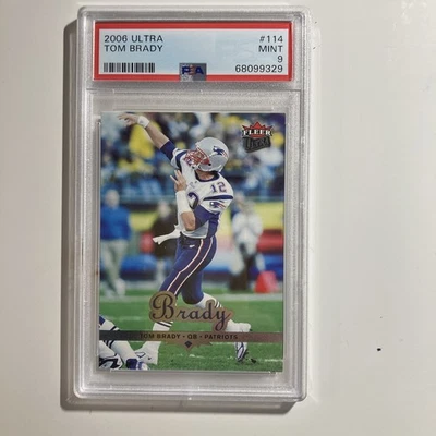 2006 Fleer Ultra Tom Brady #114 PSA 9 - Image 1 of 2