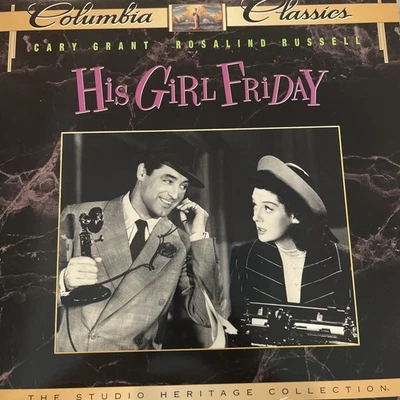 "His Girl Friday" (1939, Laserdisc LD) Cary Grant ,CLASSIC - Image 1 of 2