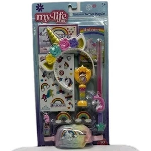 NEW! MY LIFE AS...UNICORN TRAINER! 10 Piece FUN ACCESSORIES SET for 18" Dolls - Picture 1 of 2