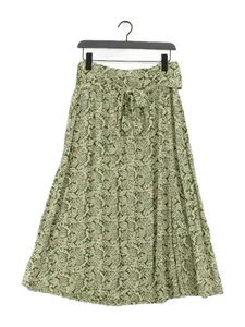 FatFace Women's Maxi Skirt UK 12 Green Floral 100% Viscose Long Maxi - Picture 1 of 5