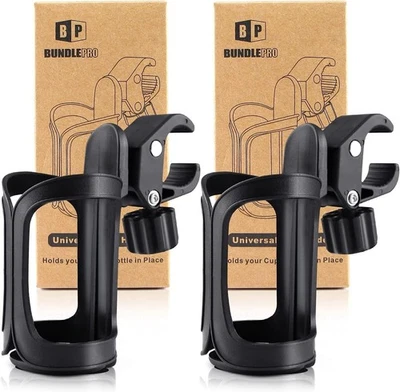 Pack de 2 portavasos para cochecito, portavasos universal para bicicletas - Image 1 of 4