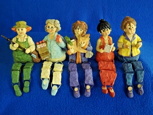 Set 5 Figurine Donna Attive Vintage 2003 WMG SHELF SITTERS "La Nonna" - Foto 1 di 9