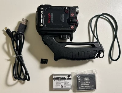 Olympus Stylus Tough TG-Tracker Action Video Camera with Handle Grip 4k Wifi GPS - Image 1 of 4