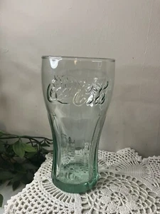 Vintage Coca-Cola Coke Green 16oz Glass Thick Heavy Glass - Picture 1 of 5