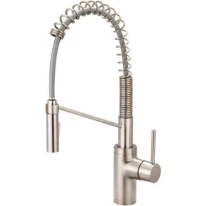 Pioneer Faucets 1-Handle Pull-Down Sprayer 20.38" w/ Pre-Rinse in Brushed Nickel - Picture 1 of 1