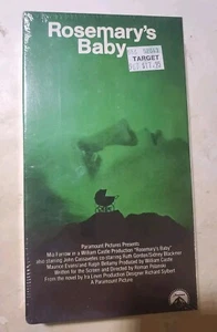 1988 VHS Mia Farrow ROSEMARY'S BABY w/Watermark New SEALED First Release - Picture 1 of 8