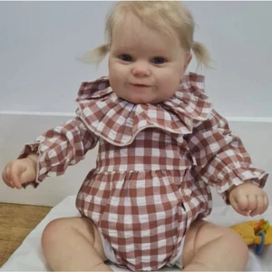 Muñeca bebé renacida con peso de 24" Maddie para niña princesa niño adorable sonrisa - Imagen 1 de 4