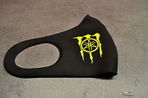 MASQUE PROTECTION FLOCAGE JAUNE FLUO YAMAHA VR46 ROSSI MOTO GP VALE LAVABLE - Bild 1 von 2