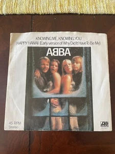 ABBA Knowing Me Knowing You/ Happy Hawaii 45 RPM Atlantic 3387 Picture Sleeve - Imagen 1 de 4