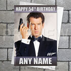 James Bond birthday card: Pierce Brosnan. 5x7 inches. Personalised plus envelope
