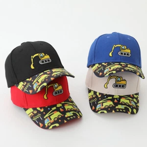 Toddler Cartoon Embroidery Excavator Baseball Cap Kids Boys Outdoor Sports Hat - Picture 1 of 12