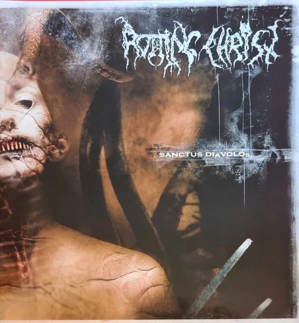 Rotting Christ ‎(Greece)–Sanctus Diavolos LP 2023(Black Metal)Beer [Transparent] - Image 1 of 3
