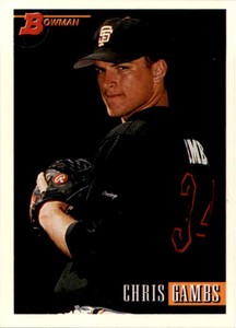 1993 Bowman Baseball #280 Chris Gambs