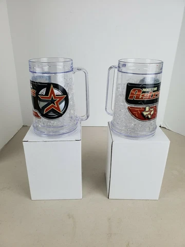 2 Two Houston Astros 16 Ounce Insulated Freezer Mug New in Box Cover