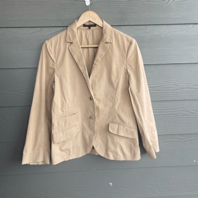 Blazer Theory mezcla algodón caqui talla 10 Foto 1 de 4