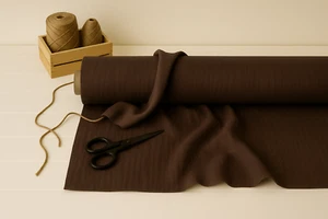 Rose Ebony Linen Blend Fabric by the Yard – Upholstery, Curtains & Crafts - Picture 1 of 10